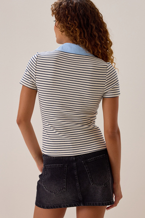 Erina Striped Henley Top - Altar'd State - 