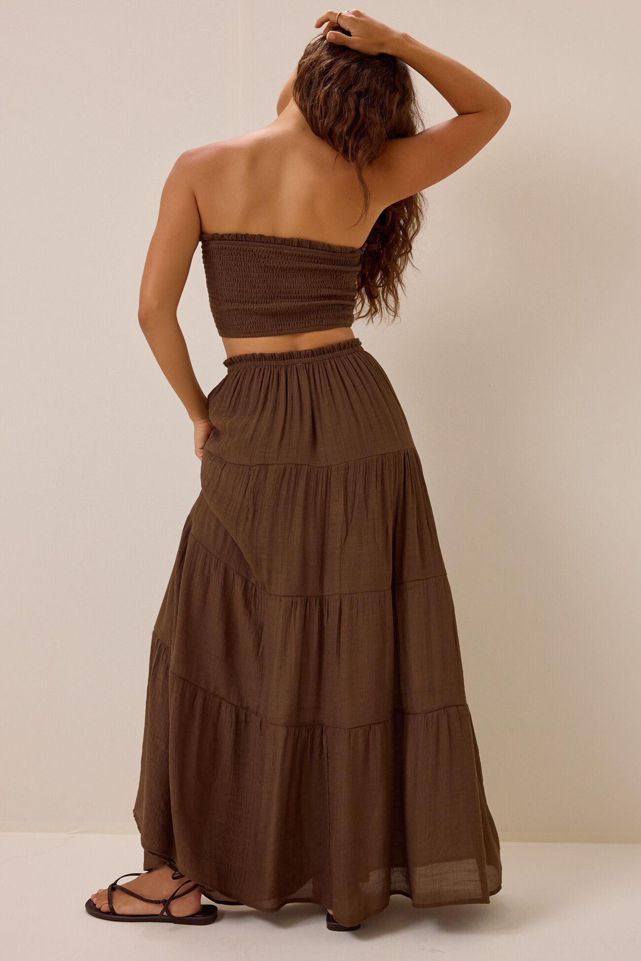 Tate Tiered Flowy Maxi Skirt