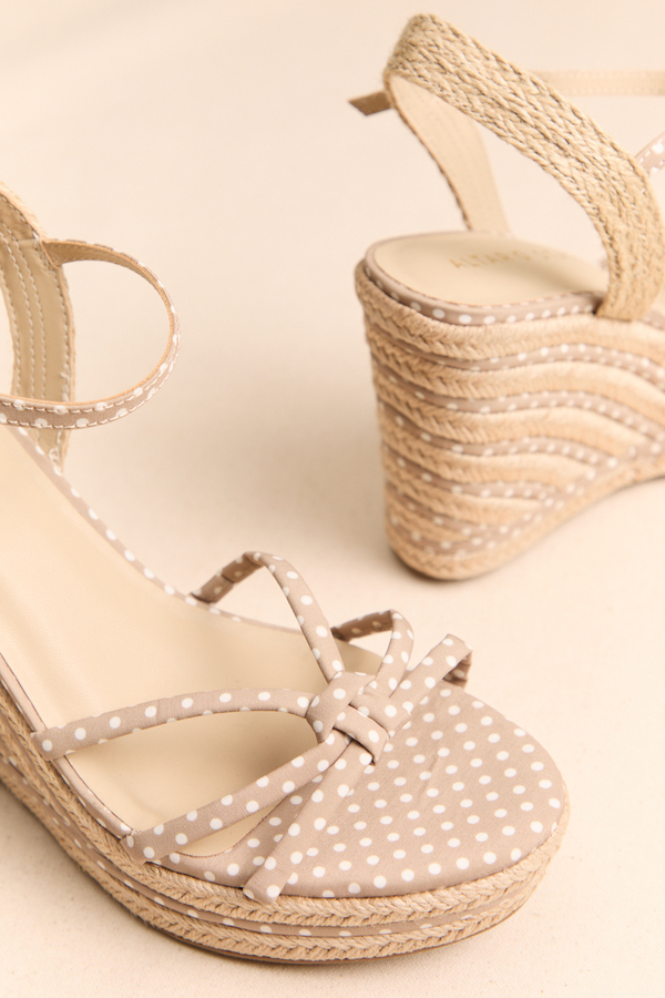 Addeline Polka Dot Wedge Detail 2 - Altar'd State