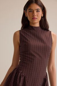 Everly Striped Mini Dress Detail 4 - Altar'd State