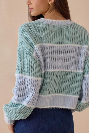 Harper June Striped Sweater - Altar'd State - 