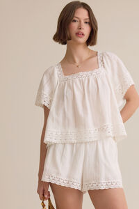 Isolde Lace Baby Doll Top - Altar'd State