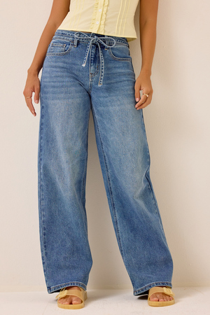 Rayleigh Tie Waist Jeans - Altar'd State