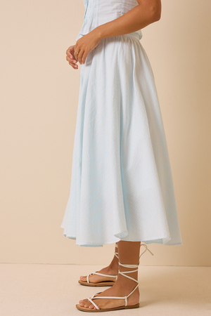 Matilda Stripe Midi Skirt - Altar'd State - 