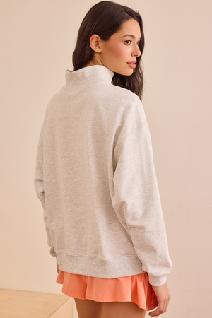 Precision Mock Neck Sweatshirt - Altar'd State - 