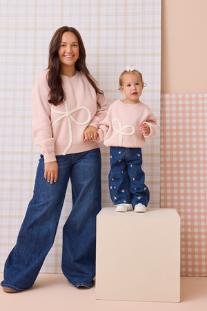 Briar Braided Bow Mama Sweater - Altar'd State