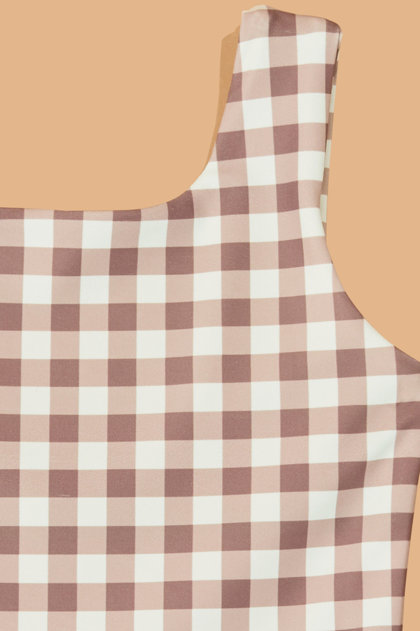 Lena Gingham Unitard Detail 2 - Altar'd State