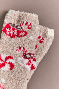 Peppermint Hot Cocoa Socks Detail 2 - Altar'd State