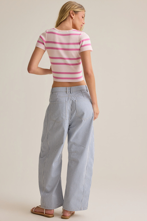 Tate Stripe Sweater Top - Altar'd State - 