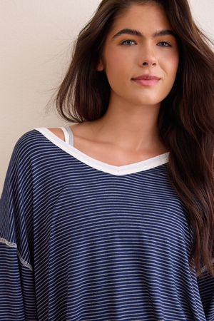 On The Move Stripe Long Sleeve - Altar'd State - 