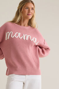 Maeve Mama Topstitch Sweater Detail 2 - Altar'd State