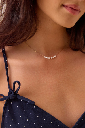 Golden Tide Pearl Slider Necklace - Altar'd State