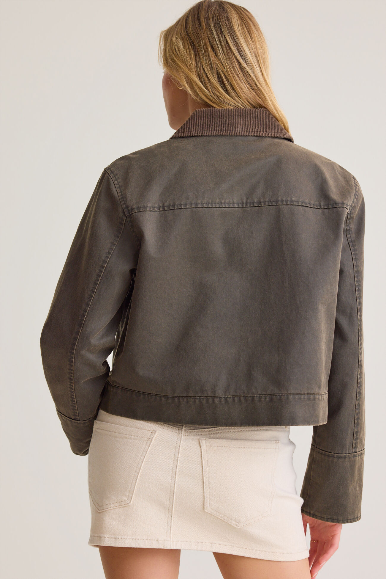 Brilee Cropped Barn Jacket