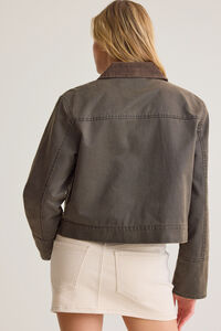 Brilee Cropped Barn Jacket Detail 6 - Altar'd State