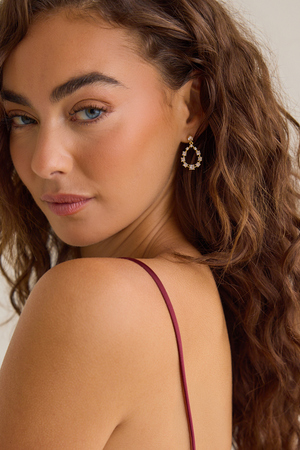 18K Gold Teardrop Glitz Dangle - Altar'd State - 