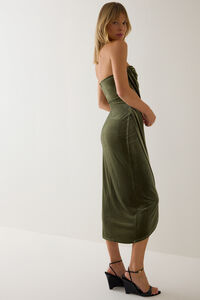 Charlie Velvet Maxi Dress Detail 4 - Altar'd State