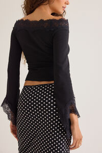 Reagan Lace Long Sleeve Top Detail 4 - Altar'd State