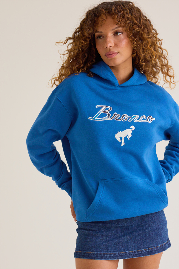 Ford Bronco Patchwork Graphic Hoodie Detail 3 - Altar'd State