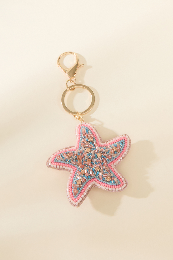 Beaded Starfish Bag Charm Detail 2 - Altar'd State