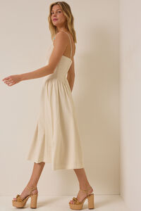 Sirena Beaded Linen Dress Detail 3 - Altar'd State