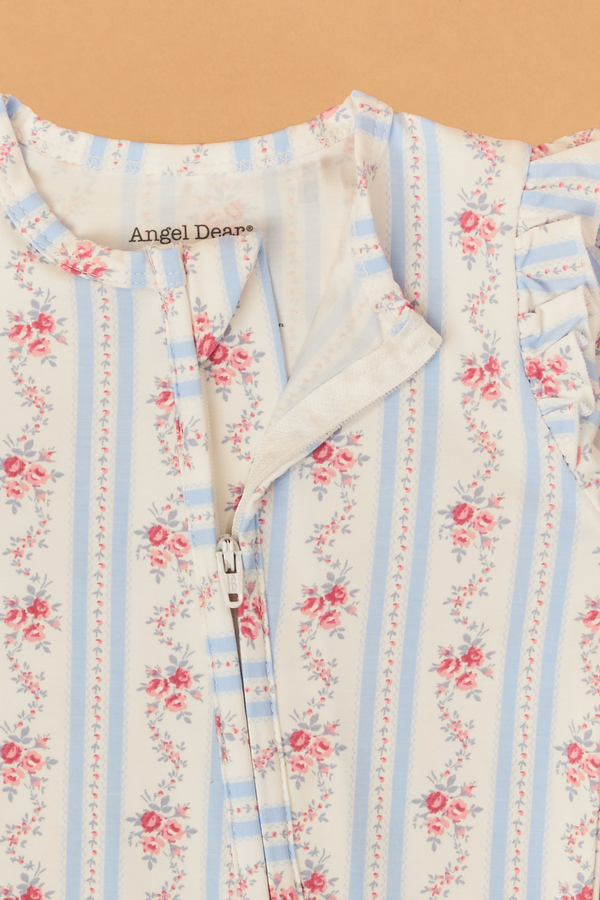 Anna Floral Striped Footie Detail 3 - Altar'd State