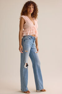 Monet Ruffle Lace Trim Top Detail 4 - Altar'd State
