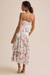 Santiana Floral Maxi Dress Detail 5 - Altar'd State