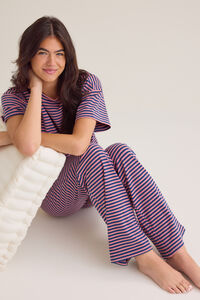 Alaya Stripe Lounge Pant Detail 5 - Altar'd State