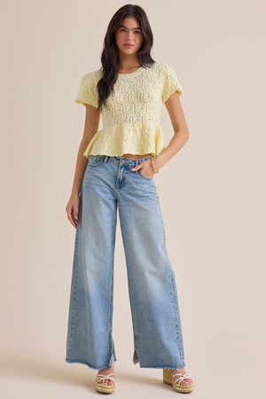 Lexie Pointelle Top - Altar'd State - 