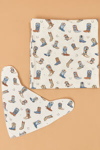 Buckaroo Boots Swaddle and Bib Detail 2 - Altar'd State
