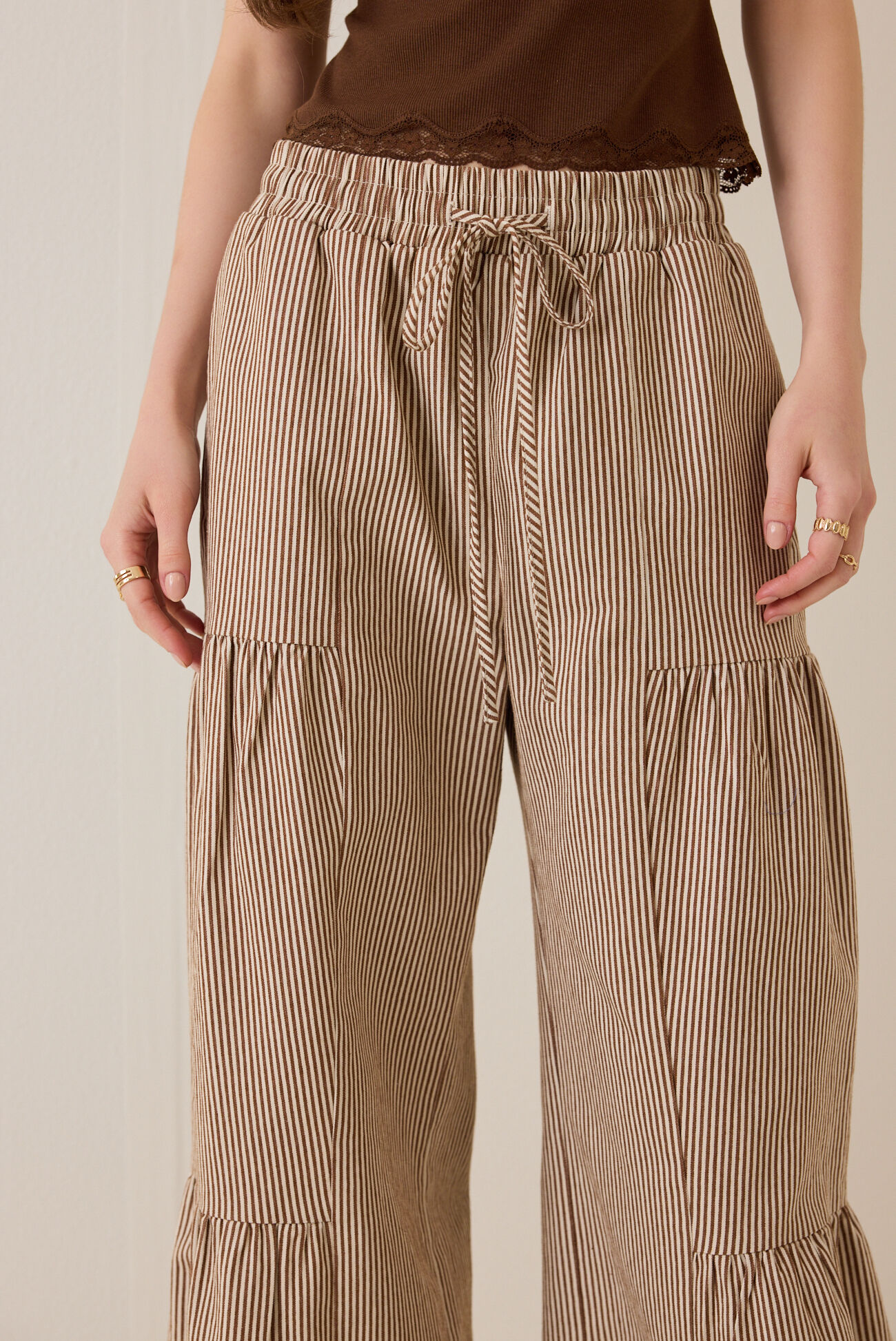Erin Stripe Wide Leg Pants