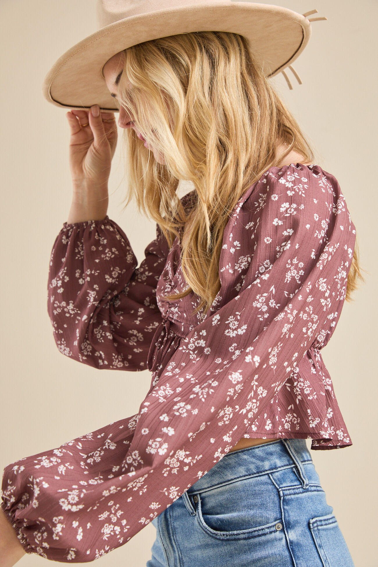 Kamari Floral Babydoll Top