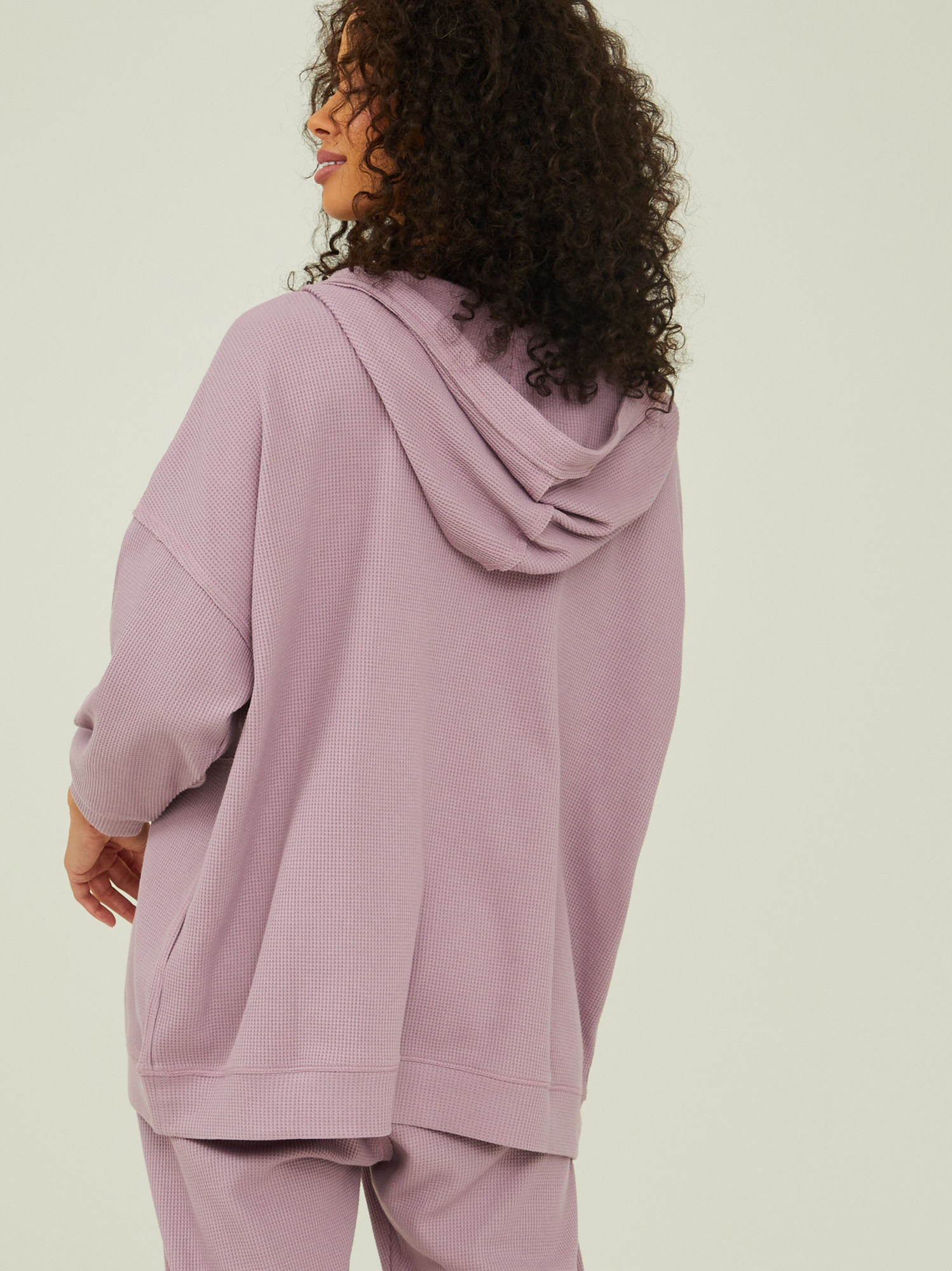 Judith Oversized Thermal Hoodie in Purple | Altar'd State