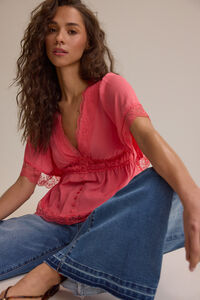 Evanelle Lace Babydoll Top Detail 5 - Altar'd State