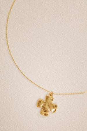 18K Gold Eloise Cross Necklace - Altar'd State - 