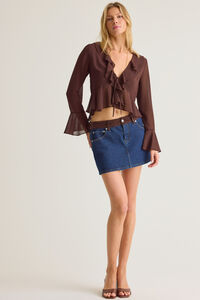 Marygrace Ruffle Tie Top Detail 2 - Altar'd State