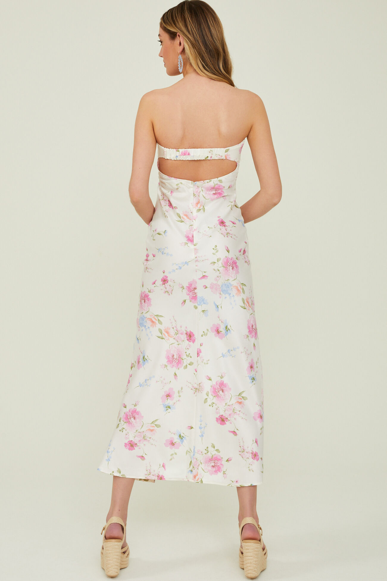 white evening gown dresses White Evening Dress A Line V Neck Side Slit Prom Gown – TANYA BRIDAL