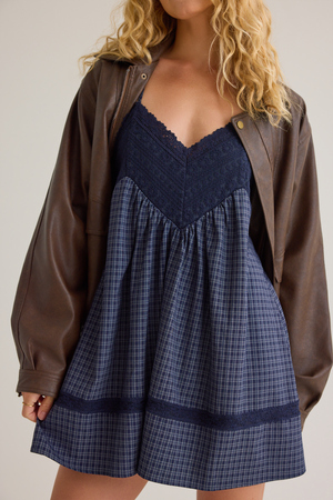 Jane Plaid Mini Dress - Altar'd State