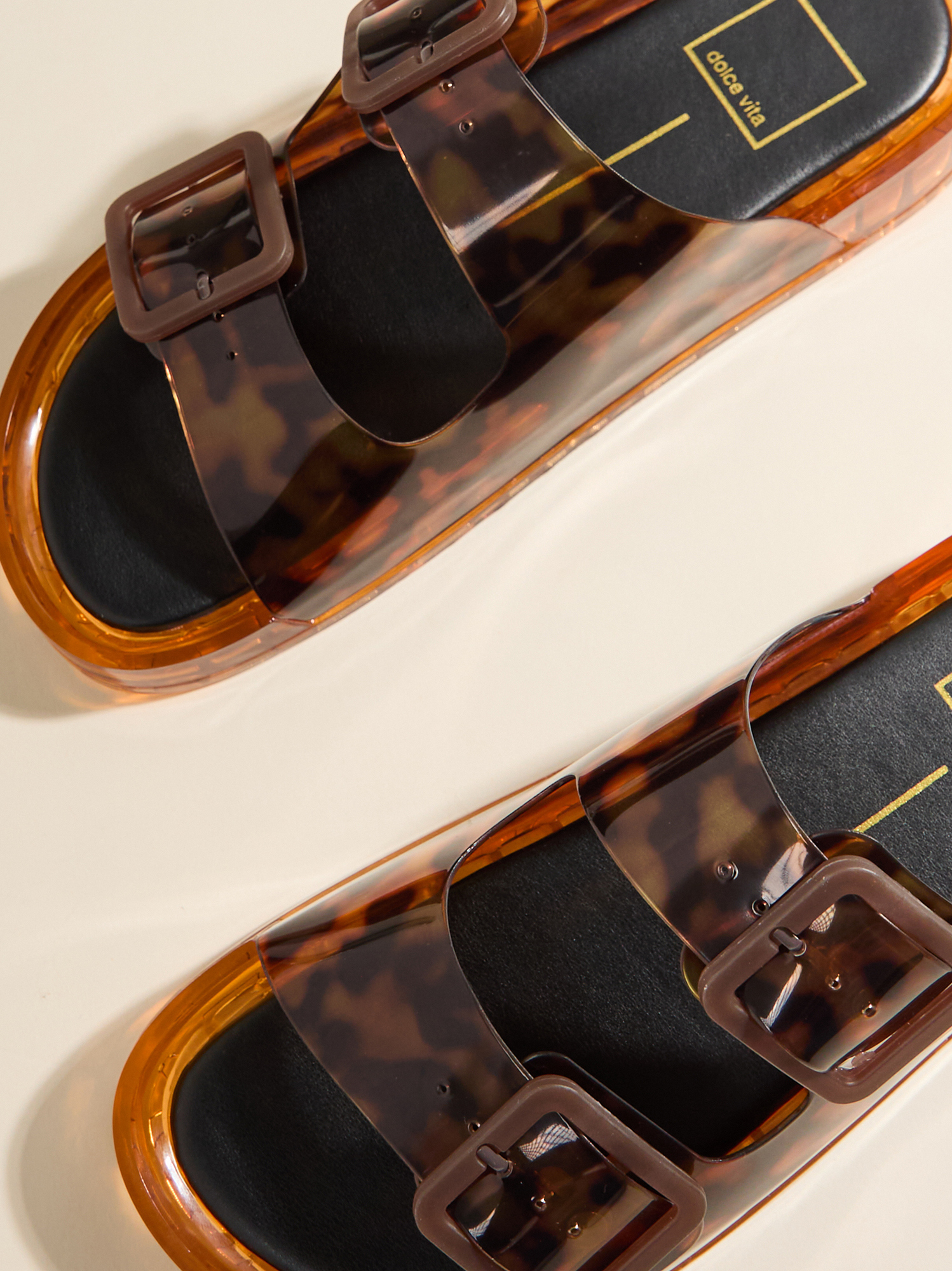 Jullian Jelly Sandal in Tortoise | Altar'd State
