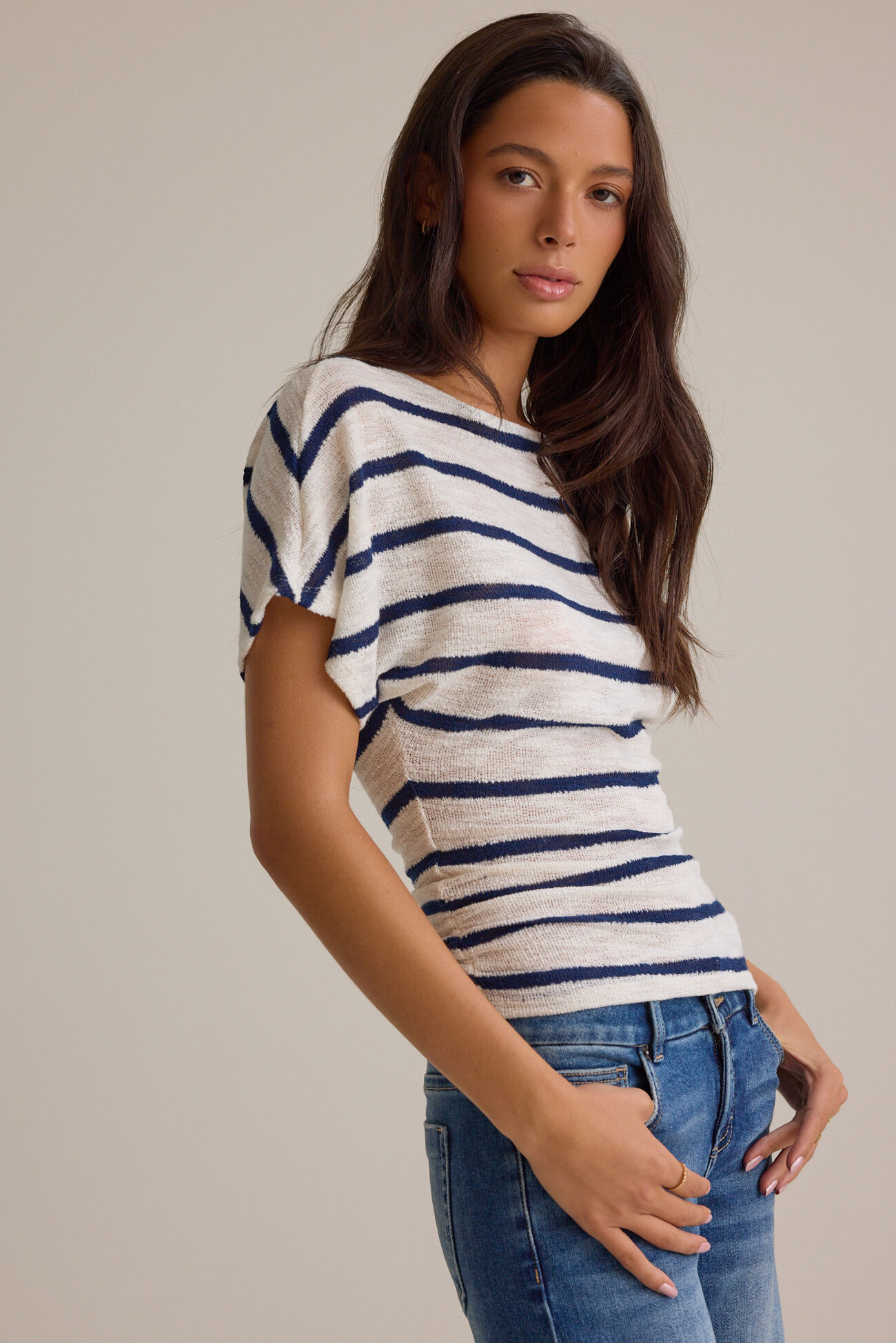 Emersyn Striped Fitted Top