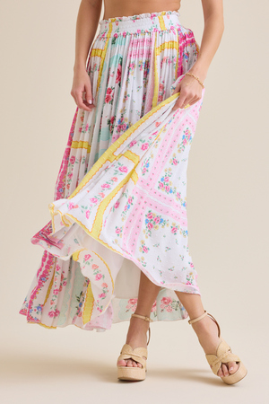 Gianna Floral Maxi Skirt - Altar'd State - 