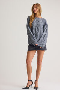 Spencer Cable Knit Sweater Detail 4 - Altar'd State