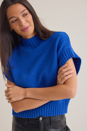 Thalia Mock Neck Sweater - Altar'd State