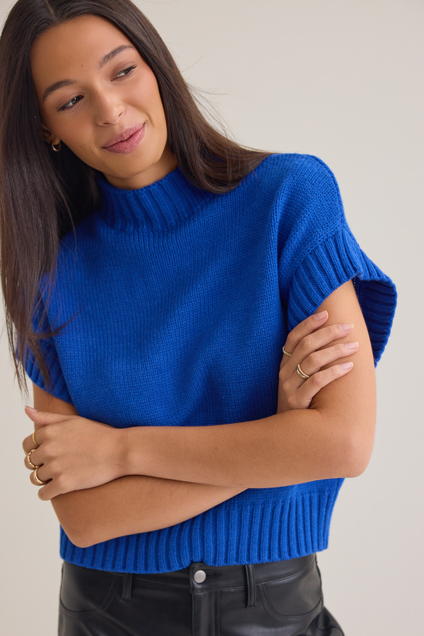 Thalia Mock Neck Sweater Detail 2 - Altar'd State