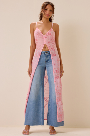 Serena Embroidered Beaded Kimono - Altar'd State