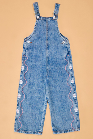 Madelyn Embroidered Daisy Infant Overalls - Altar'd State - 
