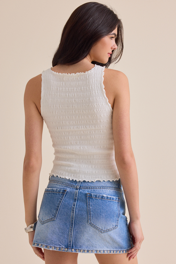 Sonia High Neck Tank Detail 4 - Altar'd State