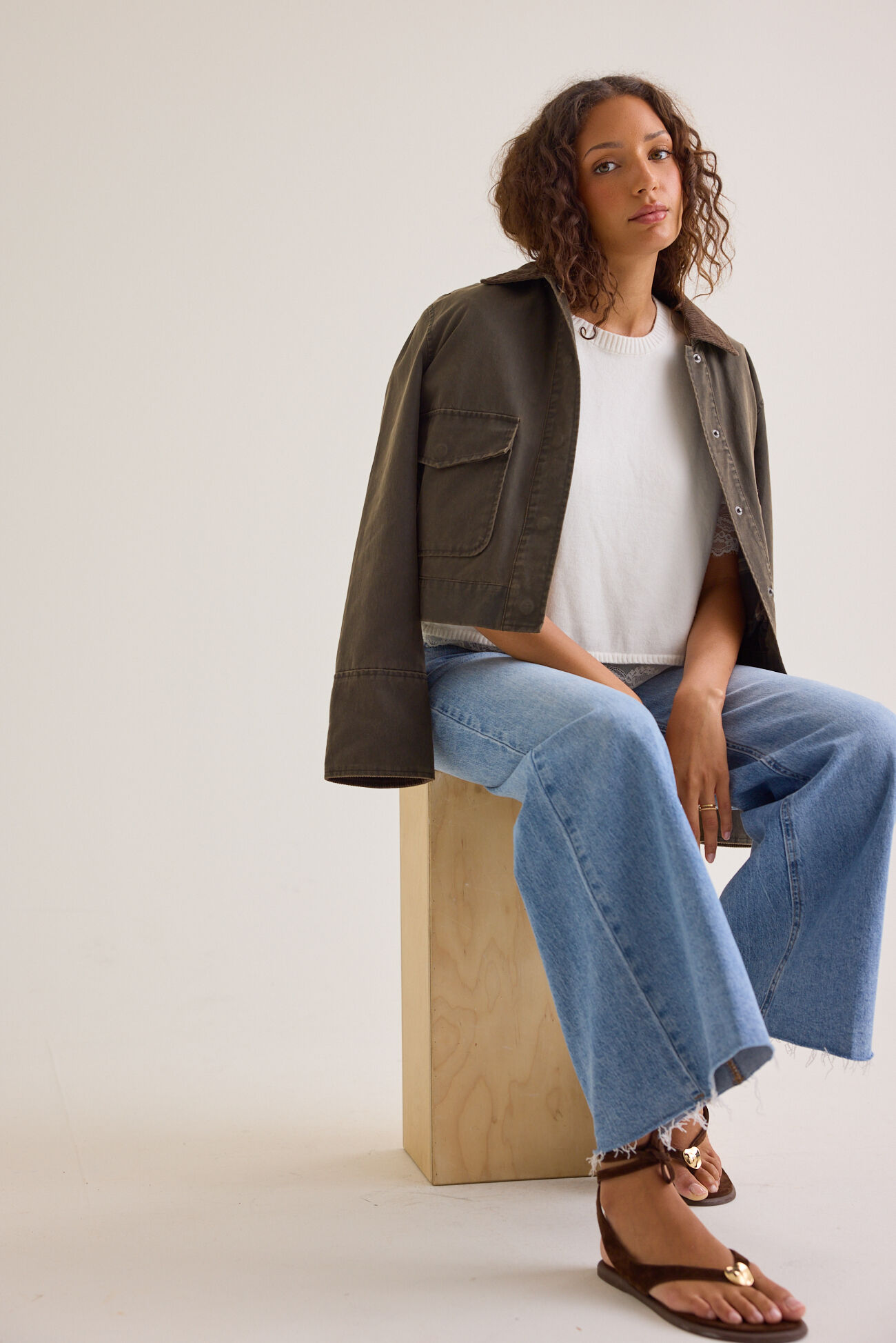 Sol Lace Trim Sweater