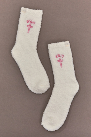 WWJD Fuzzy Socks - Altar'd State - 
