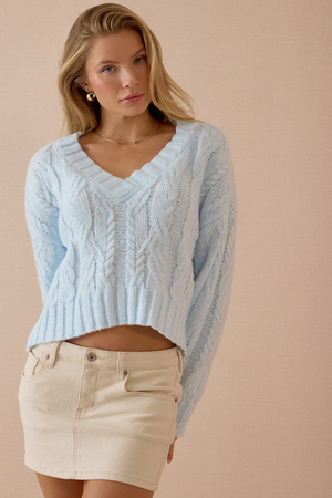 Kaia Cropped Sweater - Altar'd State